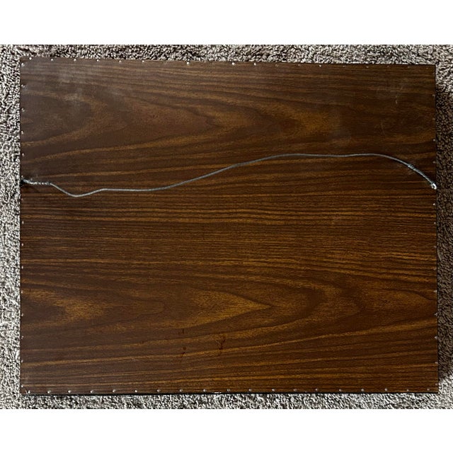 Sky Blue Vintage 1961 Framed Print of a Horse Running With Colt For Sale - Image 8 of 8