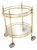 Vintage French Brass Drinks Trolley, 1970s For Sale