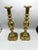 Brass Antique English Brass "Ace of Diamonds" Diamond Jubilee Candlesticks, Pair, C. 1887 For Sale - Image 8 of 12