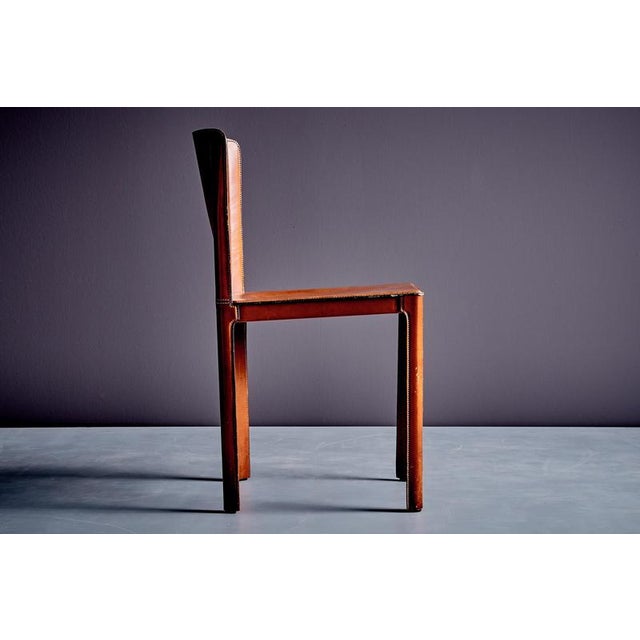 Leather Chair by Tito Agnoli for Matteo Grassi, 1980s For Sale - Image 9 of 13