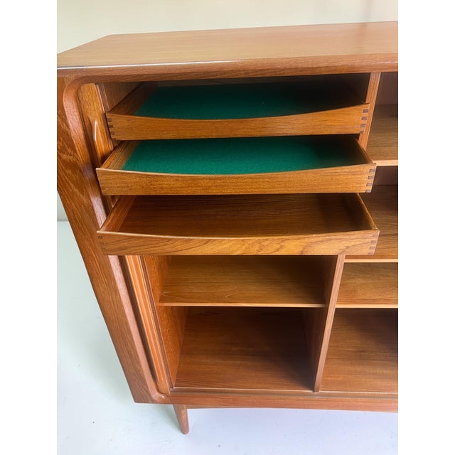Vintage Danish Teak Highboard from Bernhard Pedersen & Søn, 1960s For Sale - Image 16 of 18