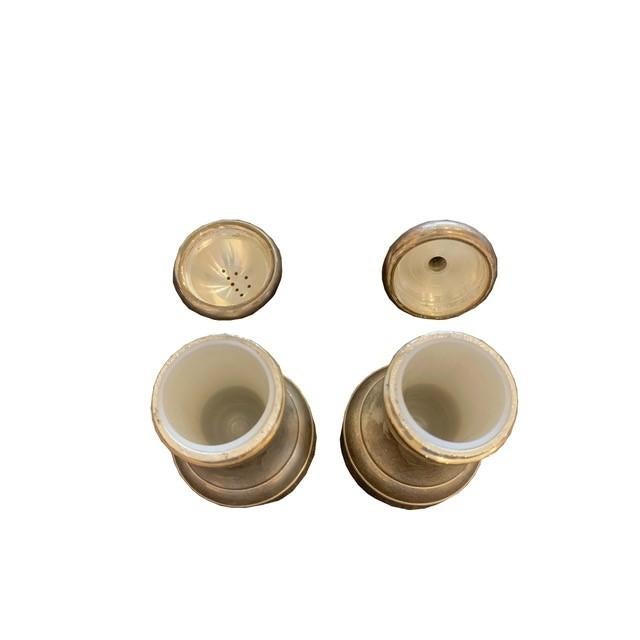 Vintage Sterling Silver Salt and Pepper Shakers For Sale - Image 4 of 4