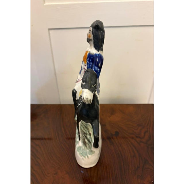 Late 19th Century Antique Staffordshire Figure of Dick Turpin on Horseback, 1880 For Sale - Image 5 of 11