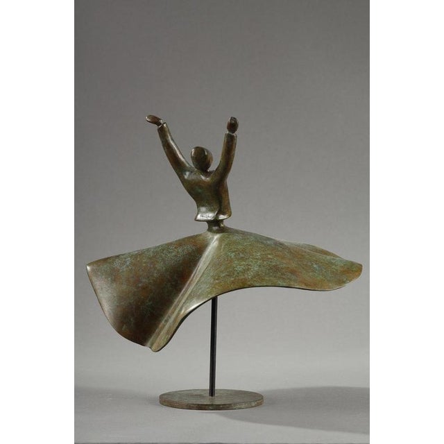 Samya Baroudi, Sculpture of a Whirling Dervish, 2020, Bronze For Sale - Image 4 of 18