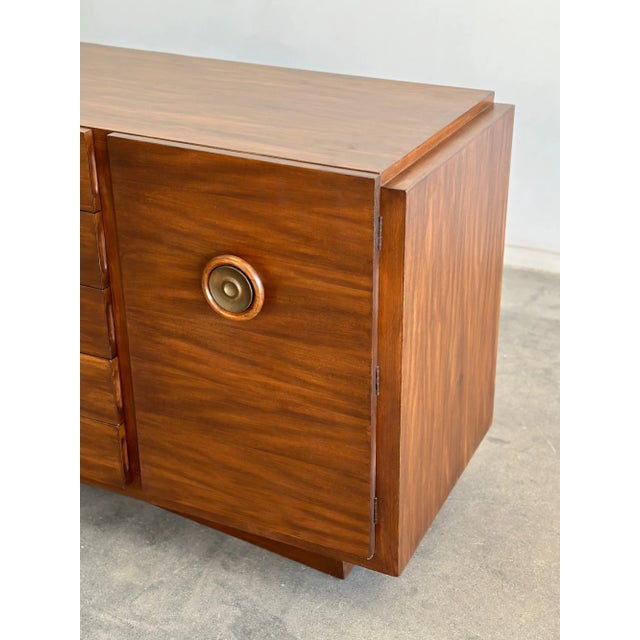 Wood 1970s Gilbert Rohde Style Credenza For Sale - Image 7 of 12