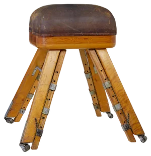Large Mid/Century Scandinavian Pine Gym Horse, 1950s