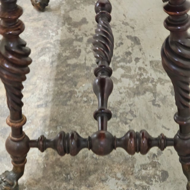 Carved Gothic Merklen Brothers Library Desk For Sale - Image 12 of 13