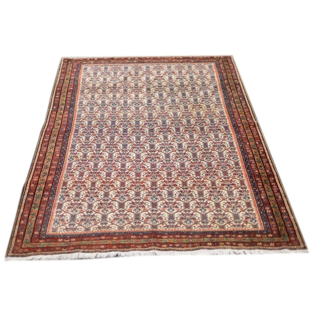 Late 18th Century Antique Persian Farahan Rug 4'4'' x 6'6'' For Sale - Image 12 of 12