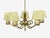 Metal Danish Modern, Chandelier, Patinated Brass, Denmark, 1950s For Sale - Image 7 of 13