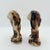 A pair of vintage ceramic lion figurines turned bookends with a wonderfully cinematic presence. Finished in layered tones...