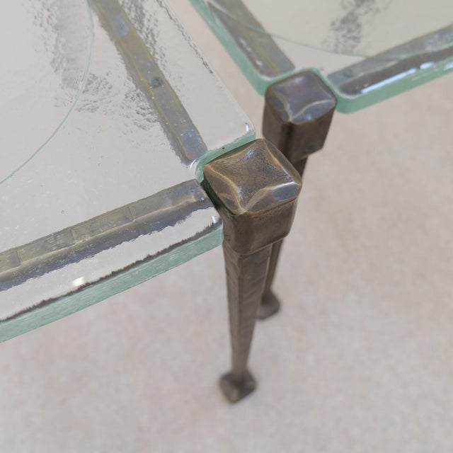 Tables in Bronze and Glass by Lothar Klute, Set of 3 For Sale - Image 12 of 18