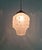Art Deco pendant light with a frosted molded pressed glass globe and a copper-plated metal frame, 1920s-30s. This pendant...