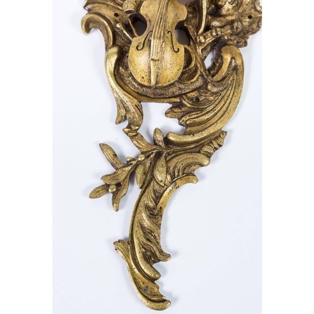 French Antique French Musical Applique/Item For Sale - Image 3 of 5