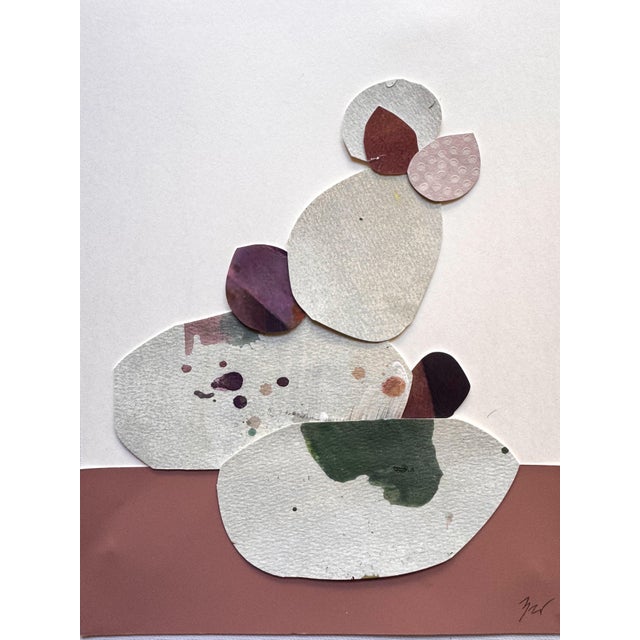 2020s "Love Without Words 4" Original Mixed-Media Collage on Paper by Zac Woodiel For Sale - Image 5 of 9
