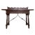 Catalan Spanish Lady Desk or Console Tablein Carved Walnut and Iron Stretcher For Sale