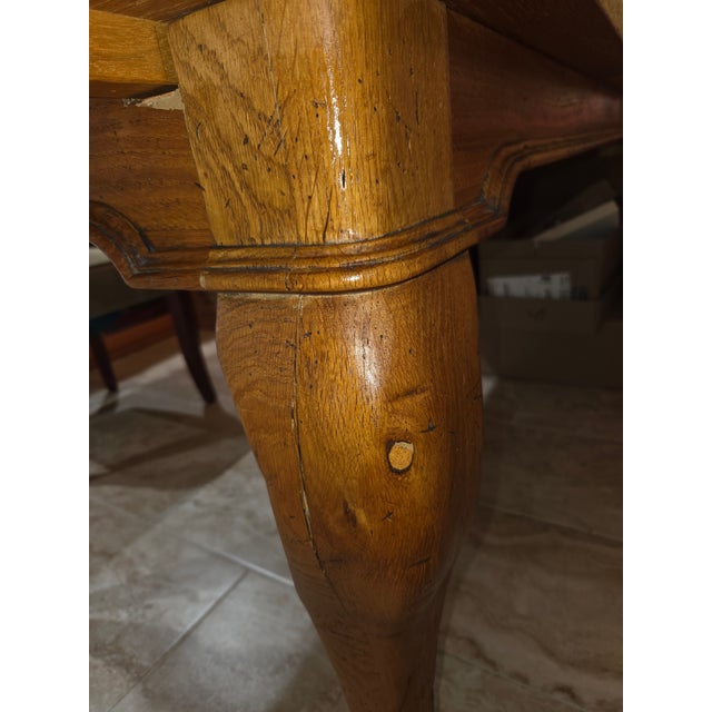 Guido Zichele Solid Oak Italian Refectory Extension Dining Table (72"-132") – Bloomingdale’s For Sale - Image 13 of 18