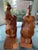 Chestnut Wood Carved Mid Century Elephant Book Ends For Sale - Image 8 of 8