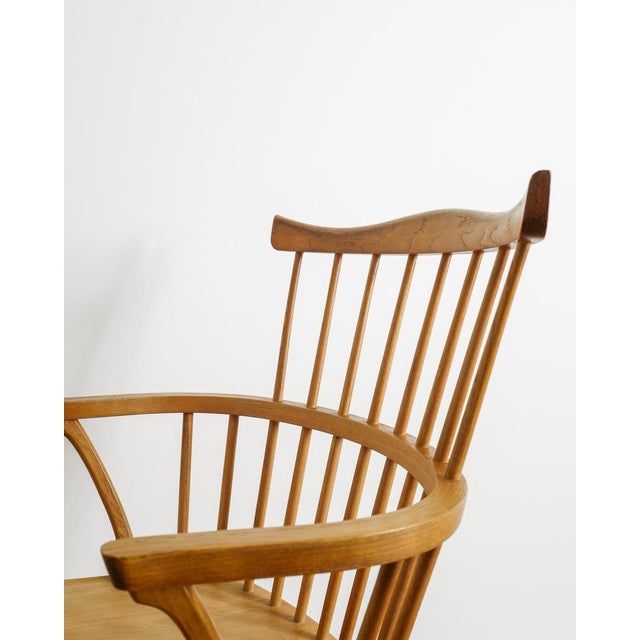 1960s Danish Mid-Century Wooden 3250 Windsor Wingback Dining Office Chair by Børge Mogensen, 1960s For Sale - Image 5 of 9