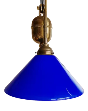 Vintage Blue Pendant Light, 1960s
