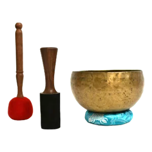 Antique Singing Bowl Hand Hammered E Tone- 4 Pieces