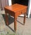 American Antique 1860s American Cherry Wood One Drawer Stand Nightstand Side Table For Sale - Image 3 of 12