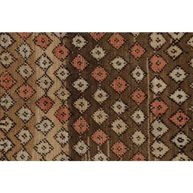 Late 18th Century Antique Oushak Rug in Beige-Brown Tribal Patterns by Rug & Kilim For Sale In New York - Image 6 of 7