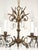 Antique 5 Light Adorable Dainty Petite Brass Cut Lead Glass Crystal Chandelier For Sale In South Bend - Image 6 of 12