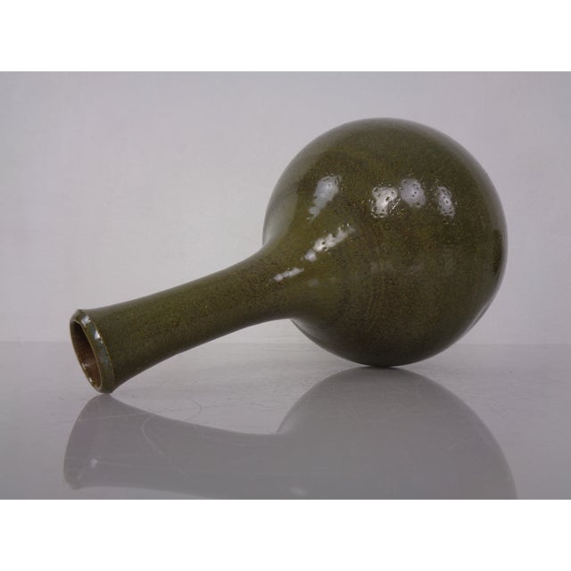 Minimalist Studio Ceramic Vase by Mathies Schwarze, Germany, 1960s For Sale - Image 6 of 14