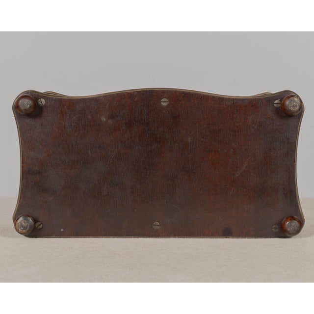 French Napoleon III Marquetry Inlaid Serpentine Form Tea Caddy Circa 1880 For Sale - Image 13 of 13