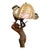 Antique Art Nouveau French Gilt Metal Shell Lamp For Sale - Image 4 of 6