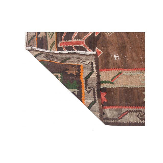 1960s Vintage Turkish Kars Kilim Rug - 7`1" X 11`8" For Sale - Image 5 of 6