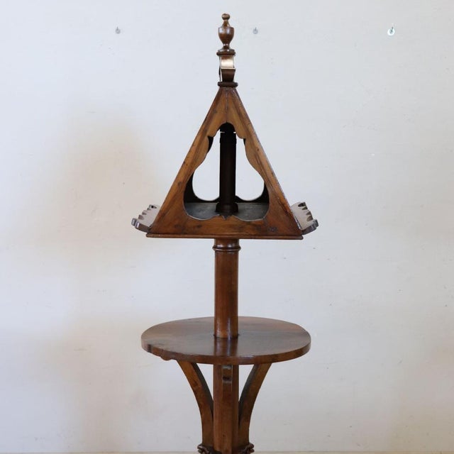 Brown 19th Century Italian Lectern in Walnut For Sale - Image 8 of 16