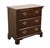 Baker Furniture Company Late 20th Century Baker Furniture Solid Burled Walnut Traditional Chippendale Style 30" Three Drawer Nightstand For Sale - Image 4 of 12