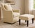 Traditional Cr Laine Wingback Armchair + Ottoman For Sale - Image 3 of 12