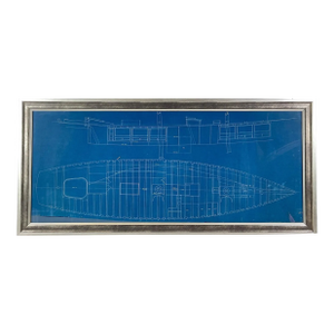 Framing Blueprint For The Yacht "Columbia"