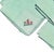 Chinoiserie Mint Green Square Embroidered Pagoda Motif Cloth Dinner Napkins - 5 For Sale - Image 4 of 6