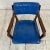 Mid-Century Modern Blue Leather Dunbar Chair For Sale - Image 3 of 11