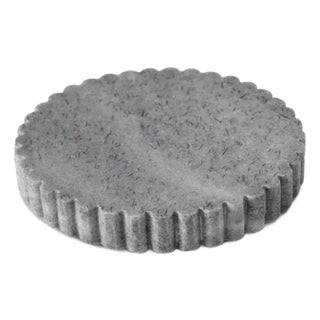 Erin Gates x Kassatex Beacon Hill Fluted Marble Soap Dish, Grey For Sale