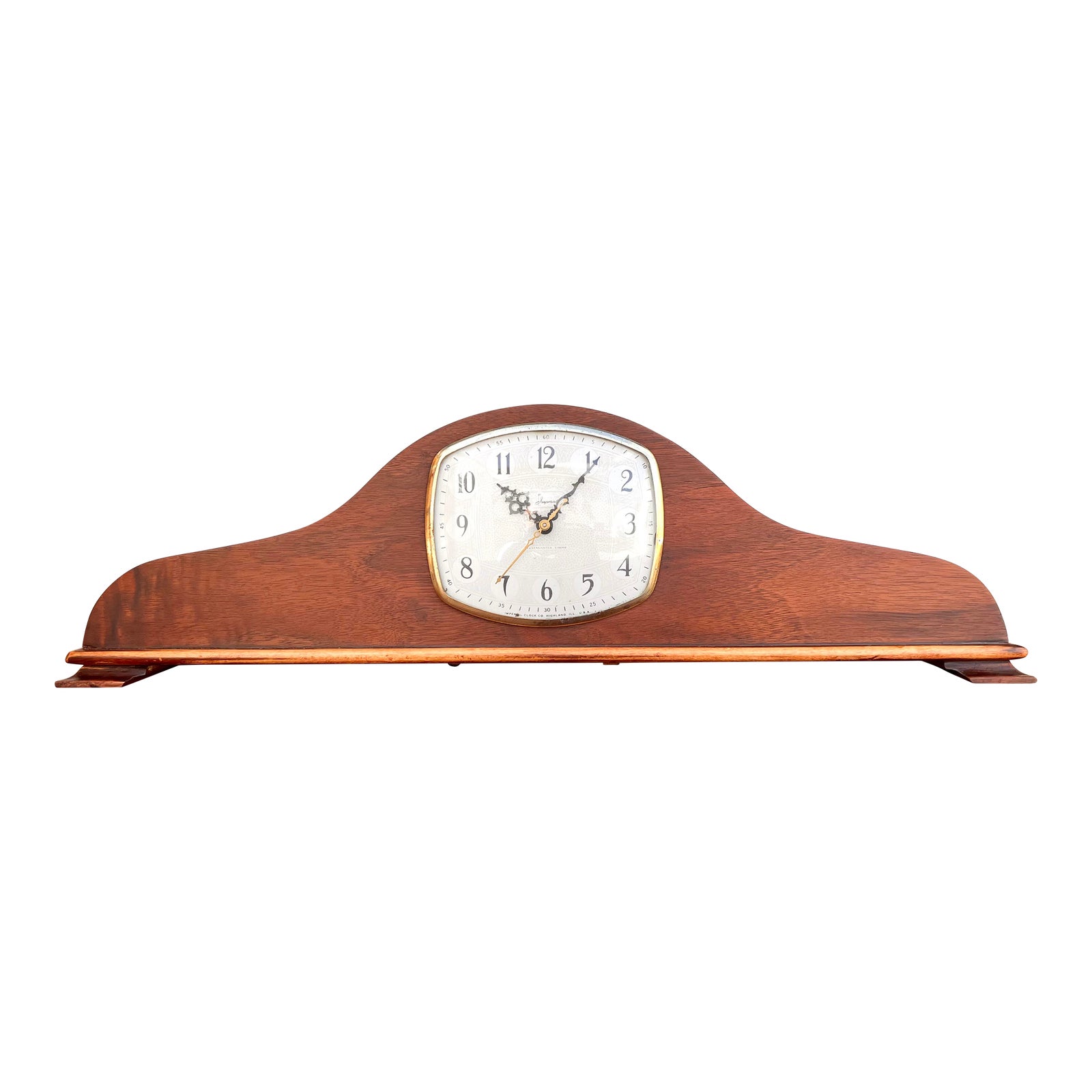 Vintage Mid Century Modern Imperial Westminster Chime Mantel Clock