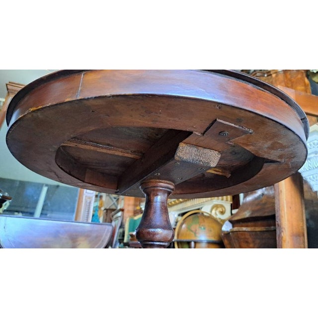 Antique Coffee Table in Walnut, 1800s For Sale - Image 5 of 6