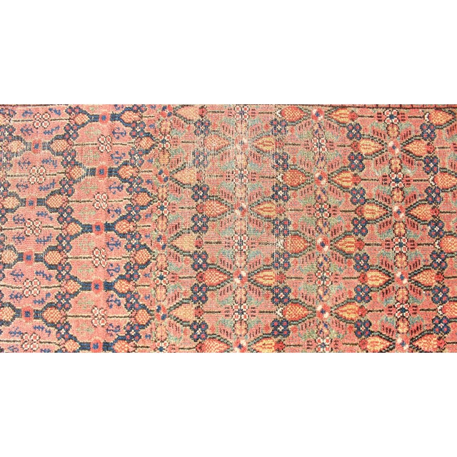 Antique Persian Malayer Runner With Soft Blue and Apricot 3'3 X 13'3 For Sale - Image 12 of 15