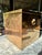 This extra large solid brass jardinière or cachepot planter was constructed in an elegant architectural square form with...