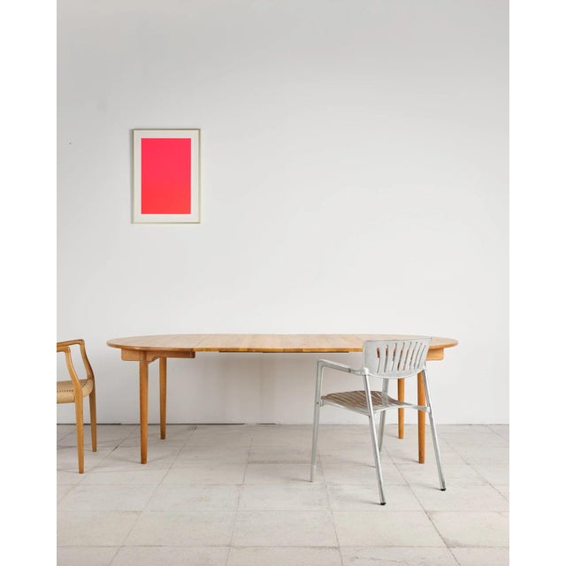 Round Extendable Dining Table in Oak by Hans J. Wegner, Denmark, 1970s For Sale - Image 11 of 18