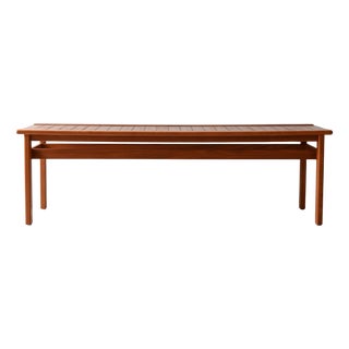 Scandinavian Teak Bench, 1960s For Sale