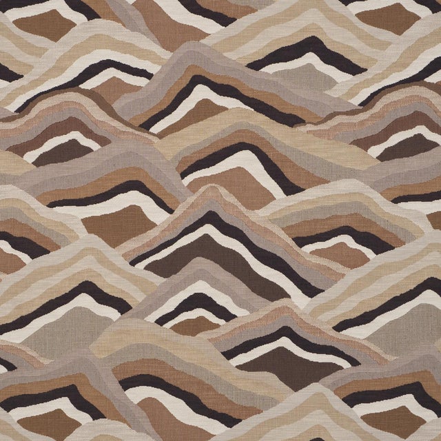 SAMPLE - Schumacher Avala Hills Fabric In Camel For Sale