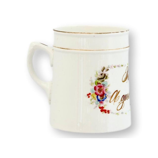 Antique English "For a Good Girl" Mug For Sale - Image 4 of 5
