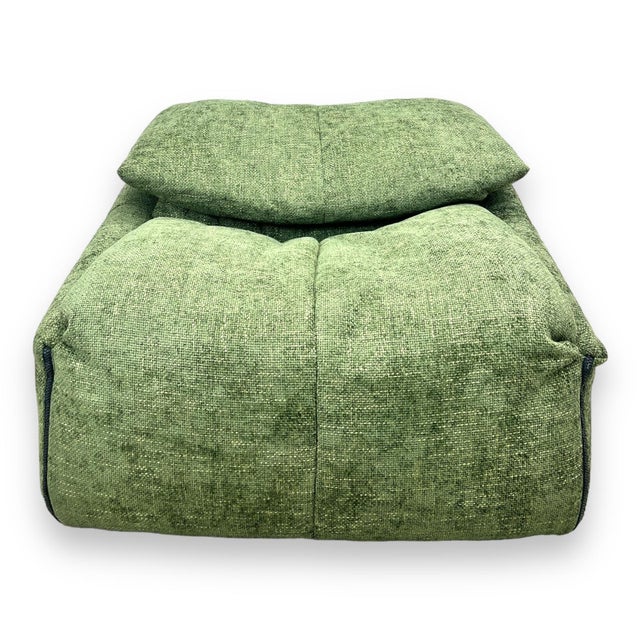 Vintage Green Plumy One-Seater Sofa Chair by Annie Hiéronimus for Ligne Roset For Sale - Image 10 of 17