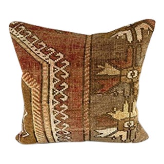 20 x 20 Rug Pillow Whispering Winds Turkish Pillow Cushion Cover For Sale