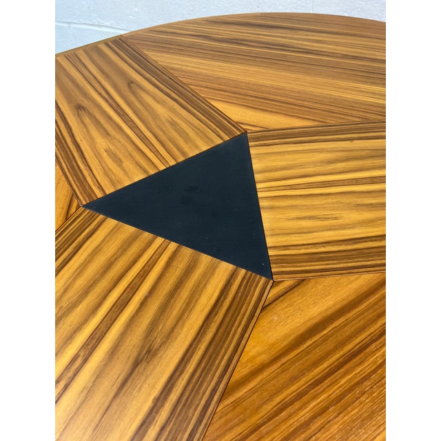 Brown Late 20th Century Skovby Model Dc06 "Lotus" Expanding Circular Dining Table For Sale - Image 8 of 14