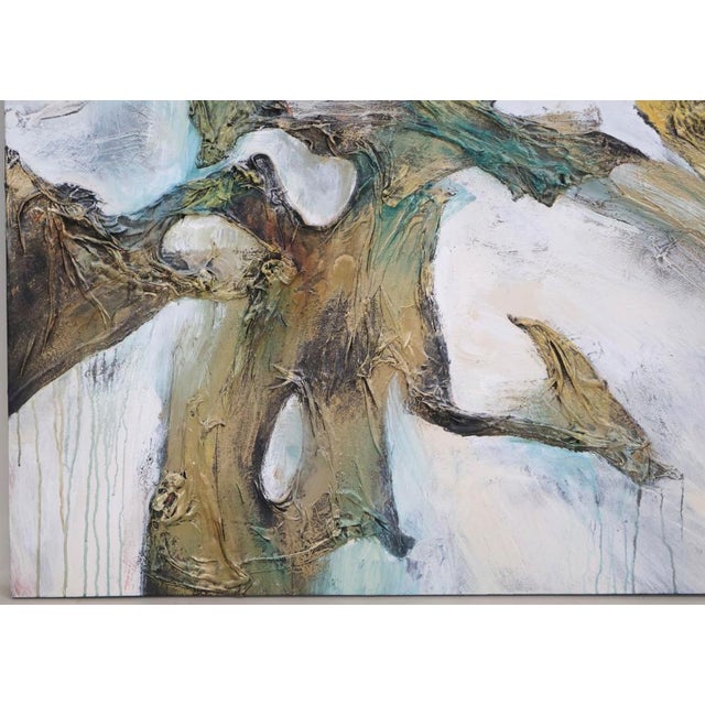 2010s Jonas Gerard (1941–2020) – “The Texture of Time I” – Original Signed Mixed Media on Canvas – 42” X 54” For Sale - Image 5 of 12